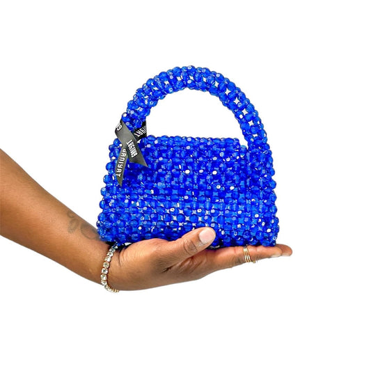 Hand-Beaded Bags - Blue