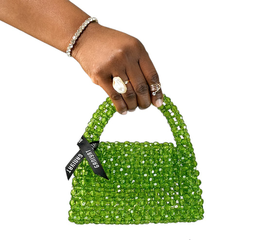 Hand-Beaded Bags - Green